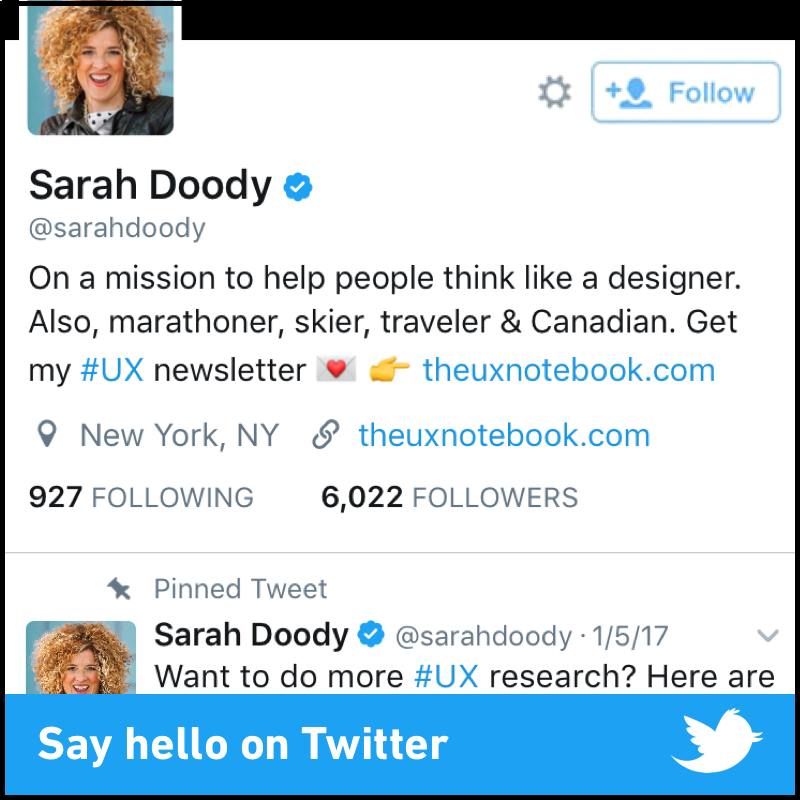 Follow Sarah Doody on Twitter
