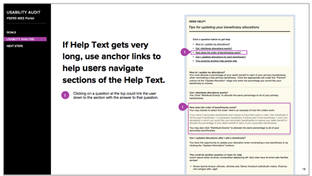 UX Audit Example - Sarah Doody